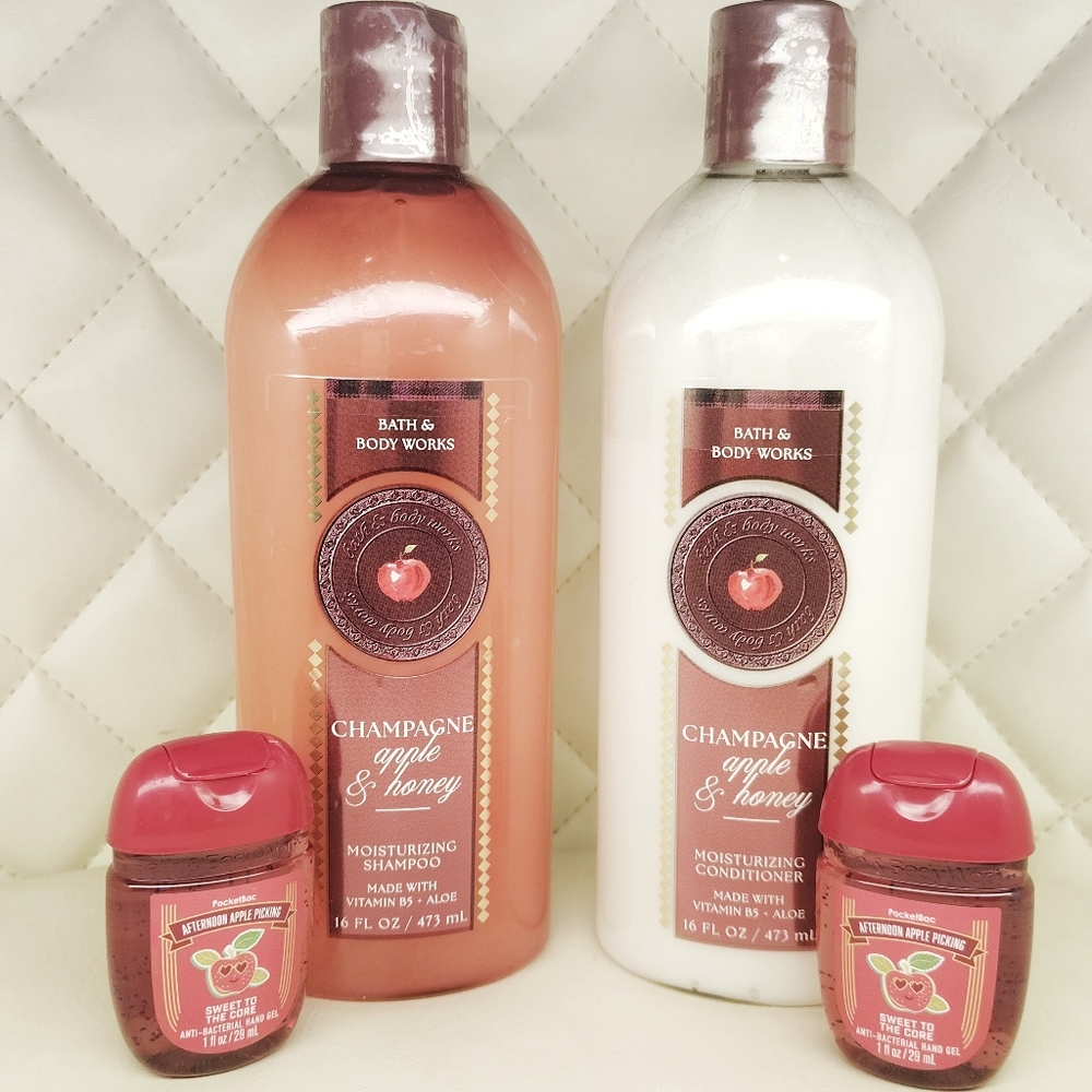 🍎 CHAMPAGNE APPLE & HONEY • Shampoo + Conditioner 🍏 Afternoon Apple Picking - Picture 5 of 9